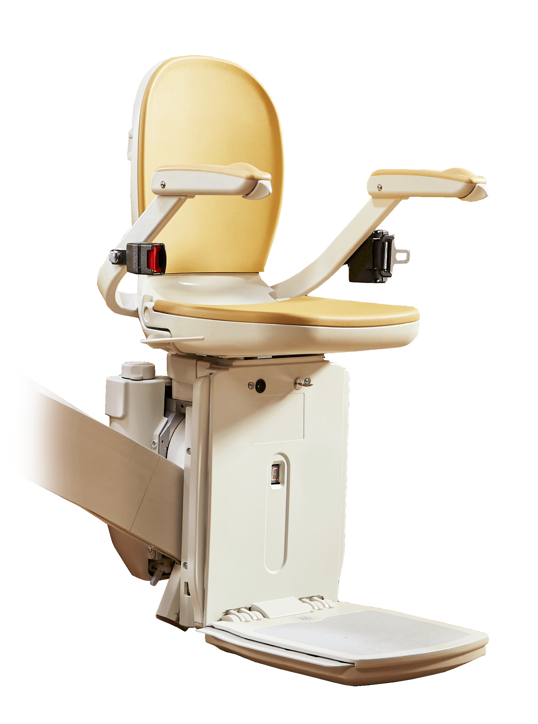 Acorn curved stairlift angle view